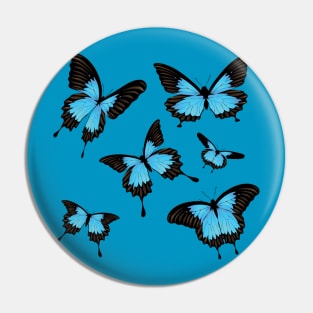 Blue butterflies Pin