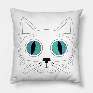 Big Eyed Cat V7 Pillow