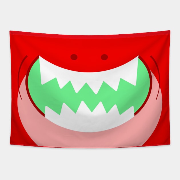 RadioActive Red Shark Tapestry by haberdasher92