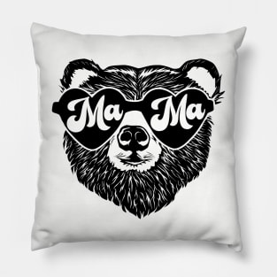 Groovy Mama Bear Mommy New Mom Mother's Day Baby Shower Pillow