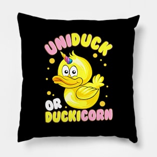 Funny Unicorn Lover and Duck Lover Cute Duckicorn Pillow