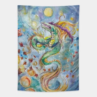 Autumn Serpent Tapestry