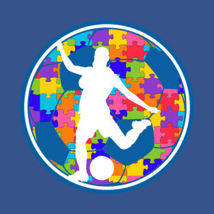 Autism Womens Soccer Team T-Shirt