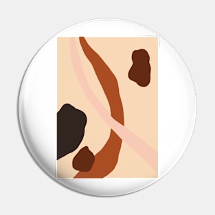 Abstract Earth Tones 3.3 Pin