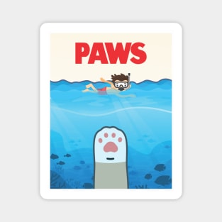 PAWS -JAWS Poster Parody Magnet