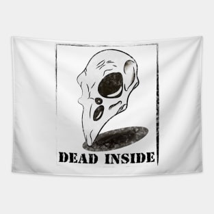 Dead Inside Bird Skull Design Tapestry