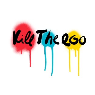 Graffiti Street Art Kill The Ego Spray Paint T-Shirt