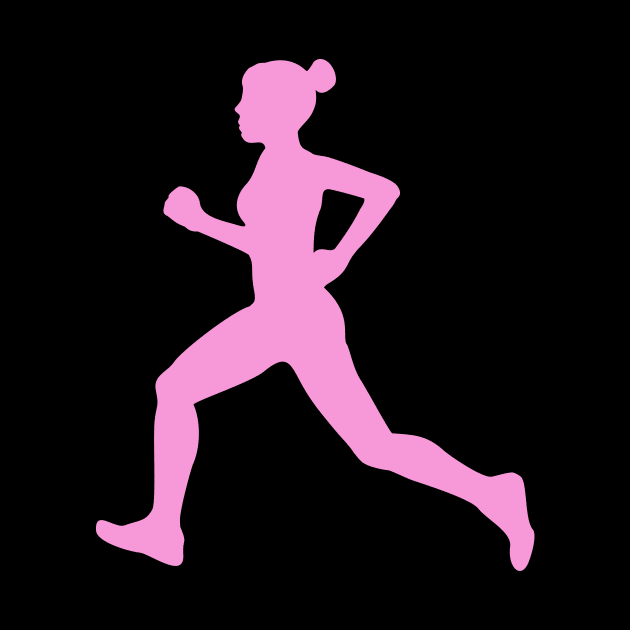 Pink Running Girl by XOOXOO