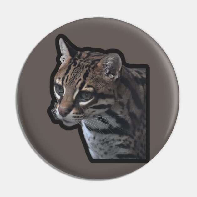 Ocelot Pin by Sharonzoolady