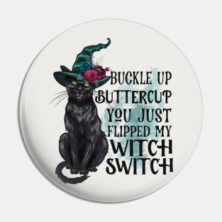 Witch Kitty Pin