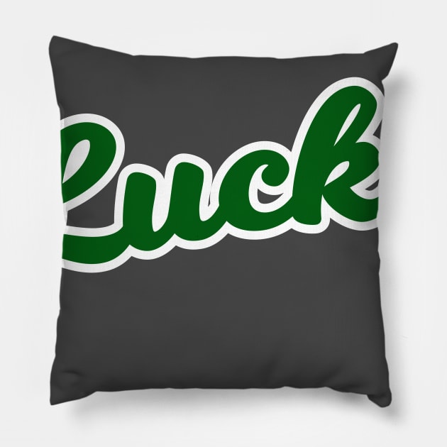 Lucky Tshirt Pillow by Hero Locker