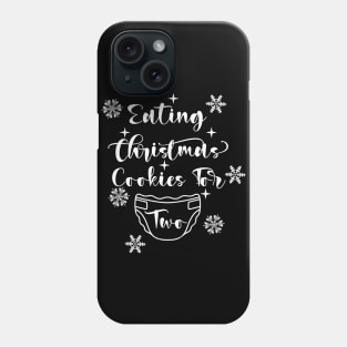 eating christmas cookies for two Phone Case