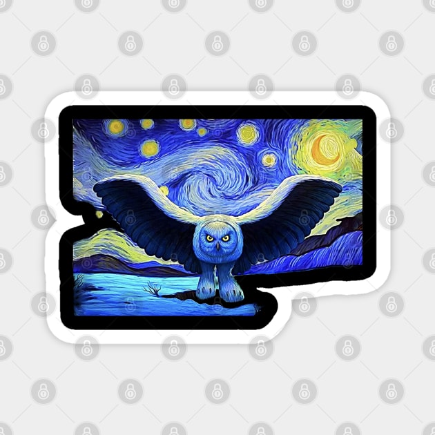 Fly by starry night RUSH Magnet by Syntheous