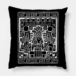 Aztec Beer Hops Dragon Tattoo for dark Pillow