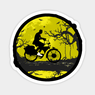 Pee wee Ride bike in the dark night Magnet