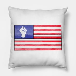 Black Lives Matter American Flag Pillow