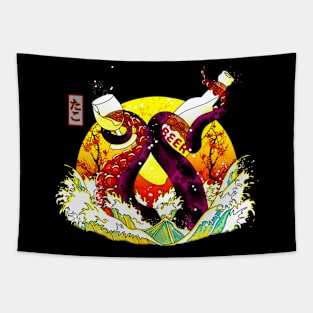 Tako Beer Waves Tapestry