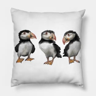 Puffins in November Pillow