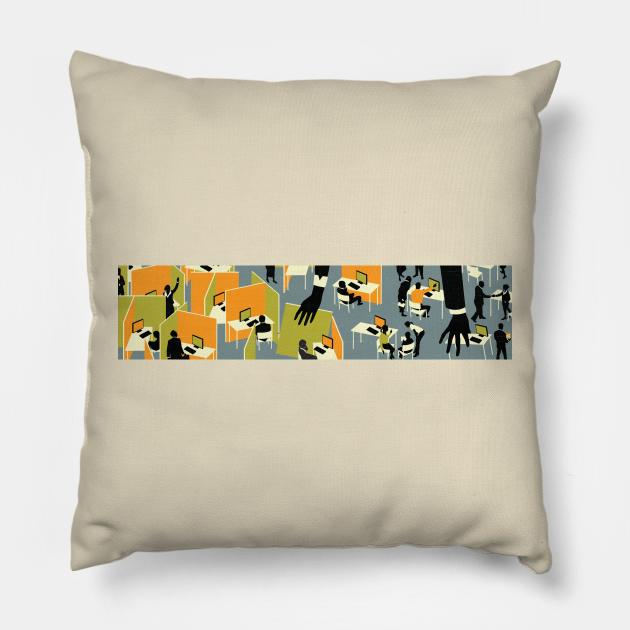 IT performance Pillow by Neil Webb | Illustrator