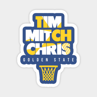 Golden State Throwback Basketball Magnet