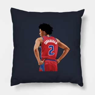 Cade Cunningham Vector Back Pillow