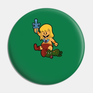 Baby-Man and the Toddlers of the Universe Pin