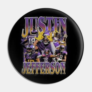 Justin Jefferson Vintage Bootleg Pin