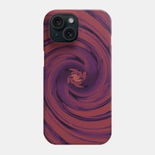 Orange Abstract Flower Watercolor Peony Phone Case