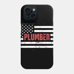 American Flag | Plumber Gift Phone Case
