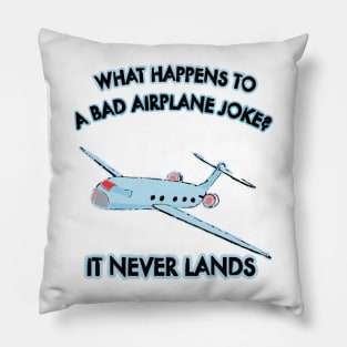 Fasbytes Aviation Airplane Humor Pillow