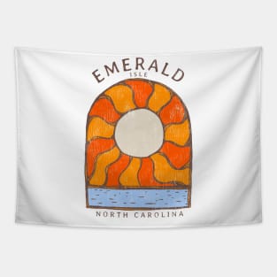 Emerald Isle, NC Summertime Vacationing Burning Sun Tapestry