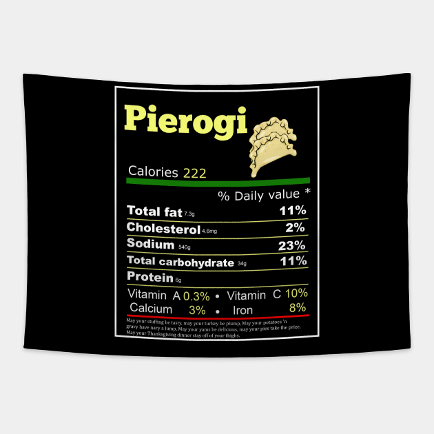 pierogi nutrition facts Tapestry by Flipodesigner