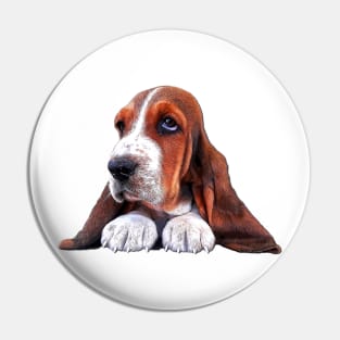 Basset Hound Puppy Dog Pin