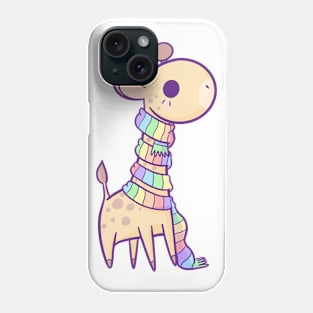 Rainbow Scarf Giraffe Phone Case