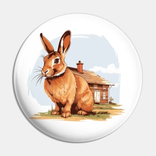 Farm Rabbit Pin