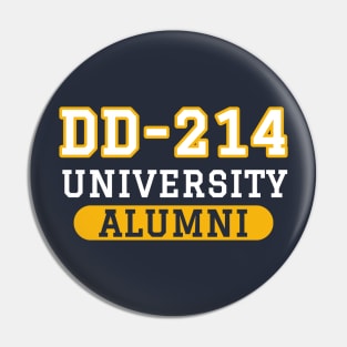 Patriotic DD-214 University Alumni Pin