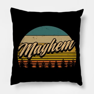 Great Mayhem Gift For Name Vintage Flowers Color 70s 80s 90s Pillow