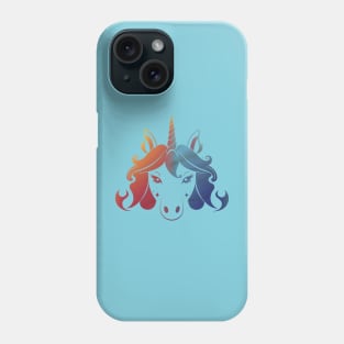 French unicorn Phone Case