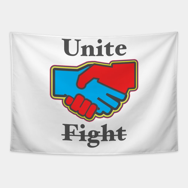8ts Unite not Fight Tapestry by kewlwolf8ts