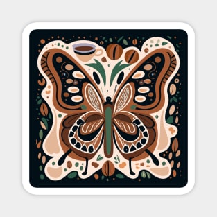 Butterfly coffee Magnet