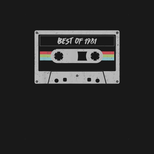 Cassette 39th birthday Gift Men Women Best of 1981 by teudasfemales