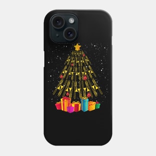 Funny Christmas Trombone Player Gifts Xmas Tree Phone Case