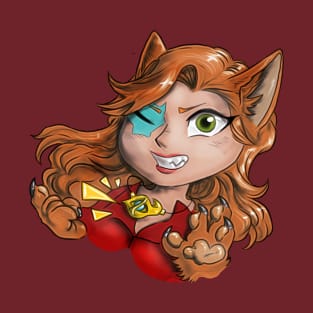 Chibi Fox with Eye of Odin T-Shirt