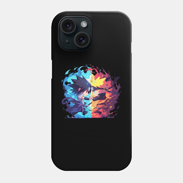 naruto and sasuke Phone Case by StevenBag