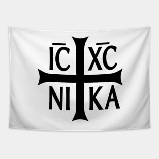 Religious symbol Icxc Nika - Creative illustration Tapestry