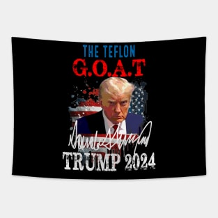 Vintage Donald Trump The Teflon Goat Trump 2024 American flag Tapestry