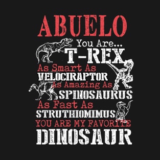 Abuelo You're My Favorite Dinosaur T-Shirt