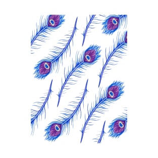 Peacock Feather Pattern T-Shirt