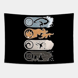 The Four Elements Avatar Tapestry