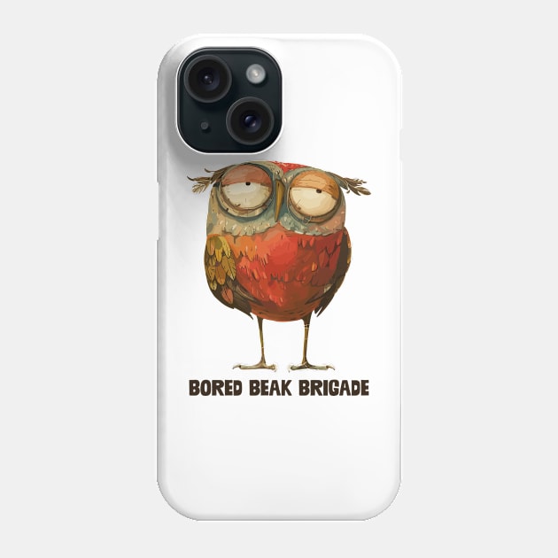 Bored Beak Brigade Phone Case by aphian